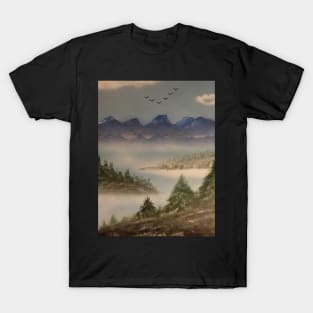 Mountain river pines T-Shirt